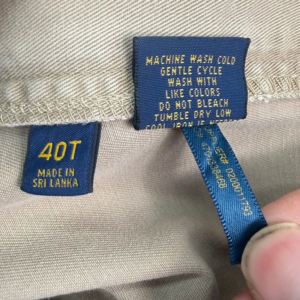 Polo Ralph Lauren‎ Shorts Mens 40T Tan Classic Fit Khaki Chino Cotton Twill 2216